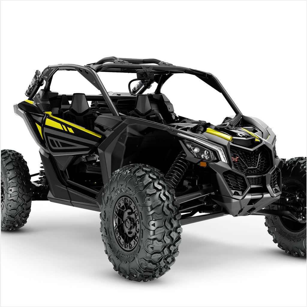 Can Am Maverick X3 decals yellow