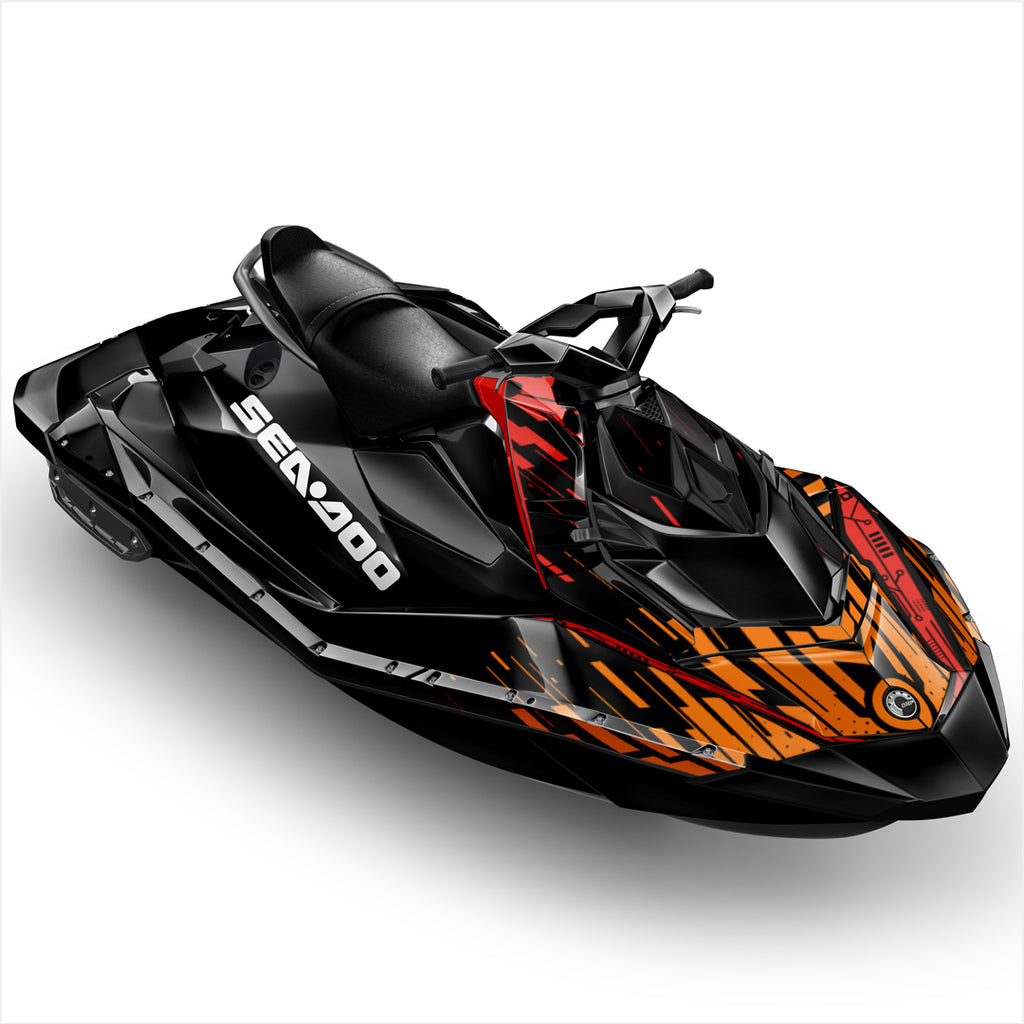 Autocollants design RACE SPIRIT pour Sea-Doo Spark