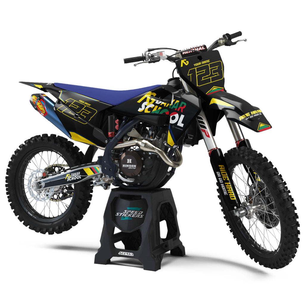 Dakar school logo stickers Husqvarna