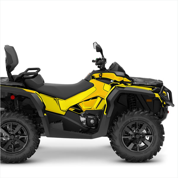 Can Am Outlander Sticker graphics kit yellow