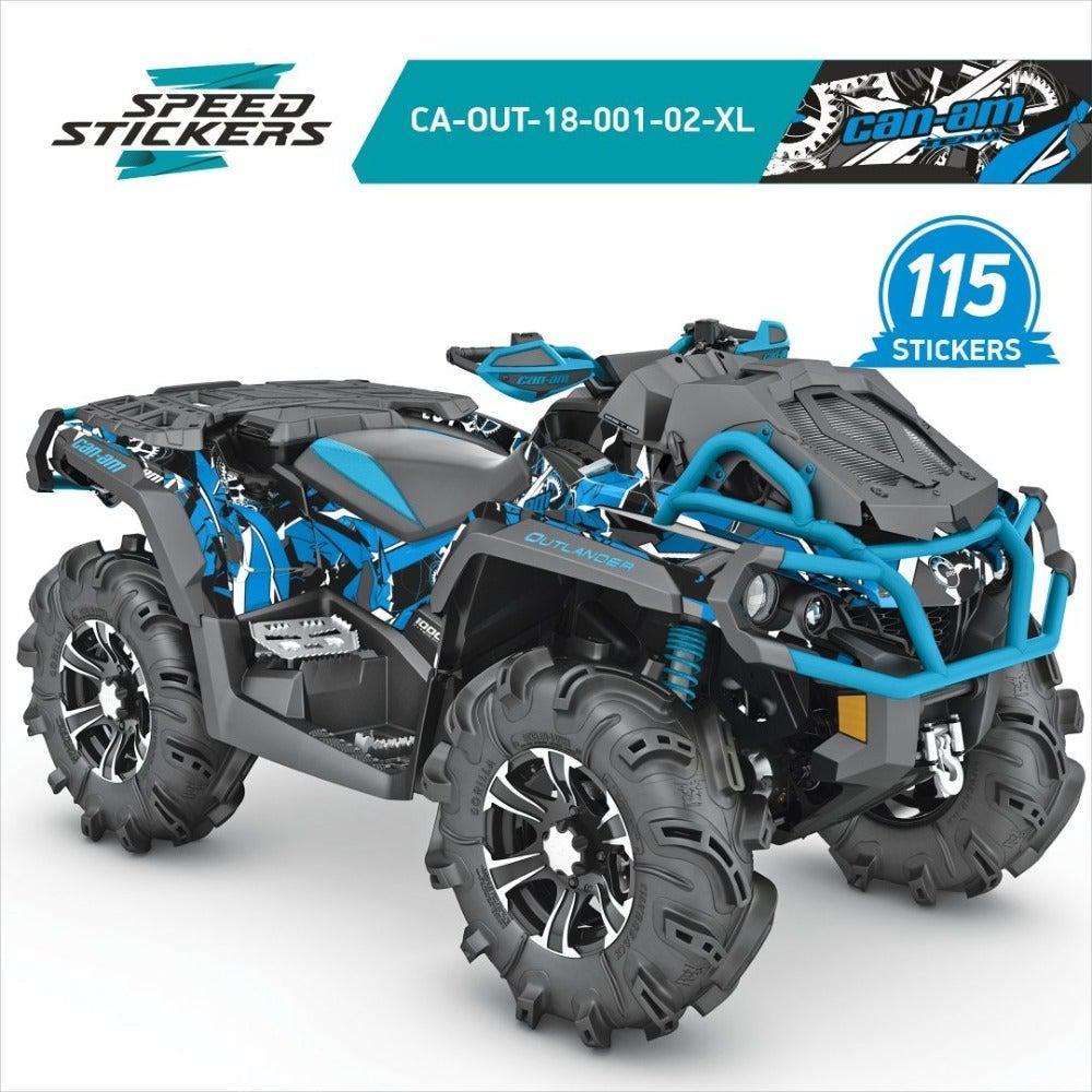 Can Am outlander XMR graphics blue