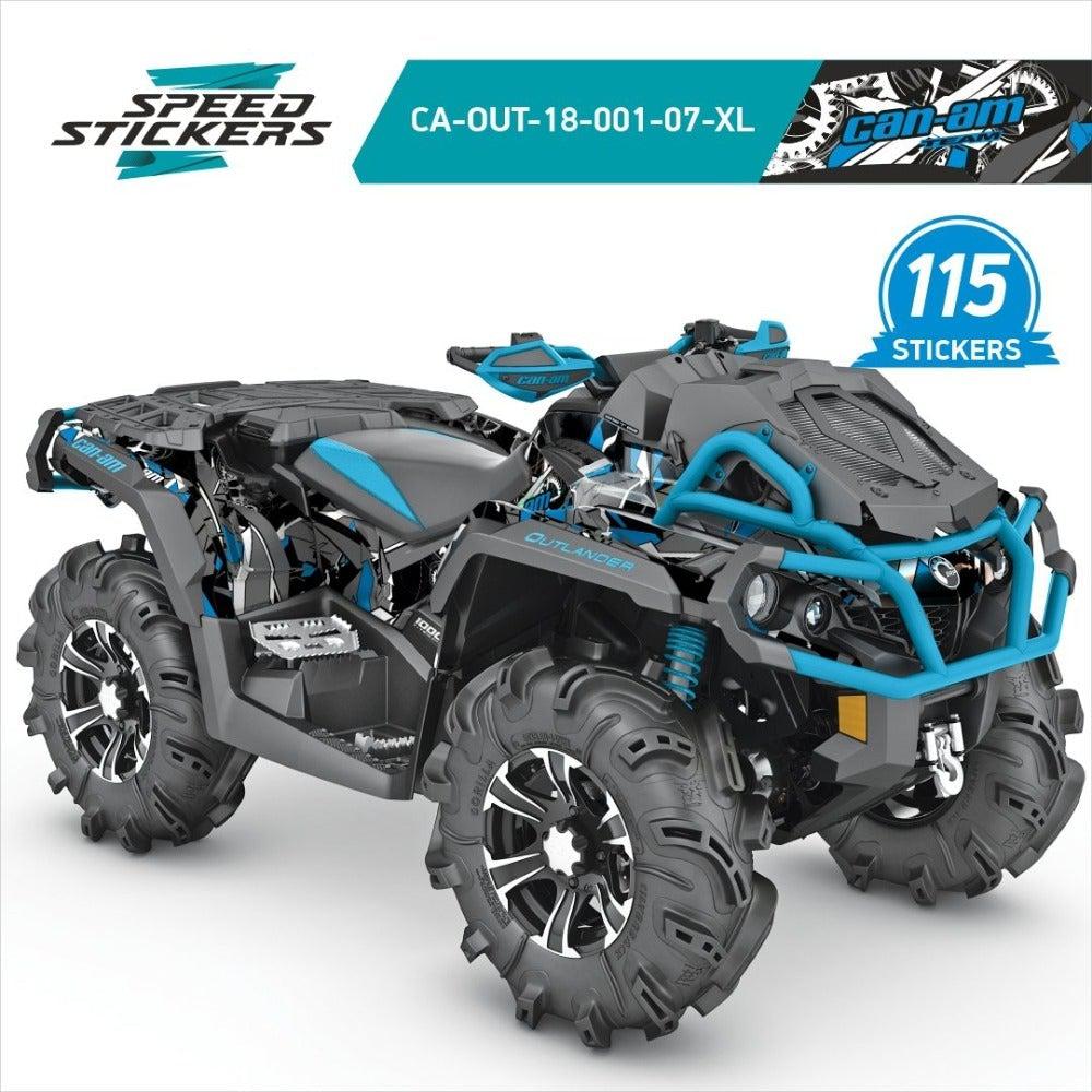 Can Am outlander XMR graphics blue