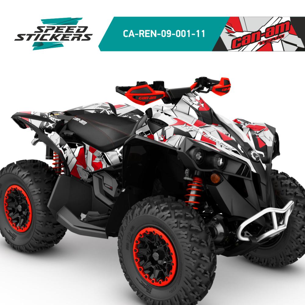 Can Am Renegade graphics red