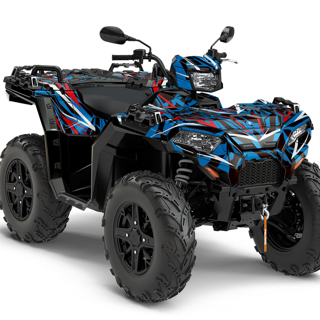 Autocollants design RACE SPIRIT pour POLARIS SCRAMBLER
