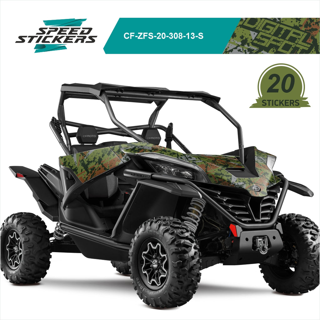 cfmoto zforce sport graphic kit camo