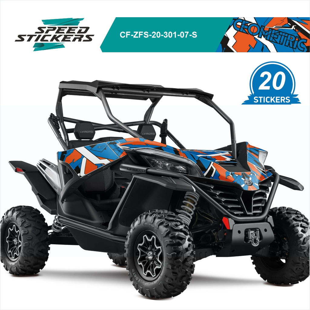decals for cfmoto zforce sport blue