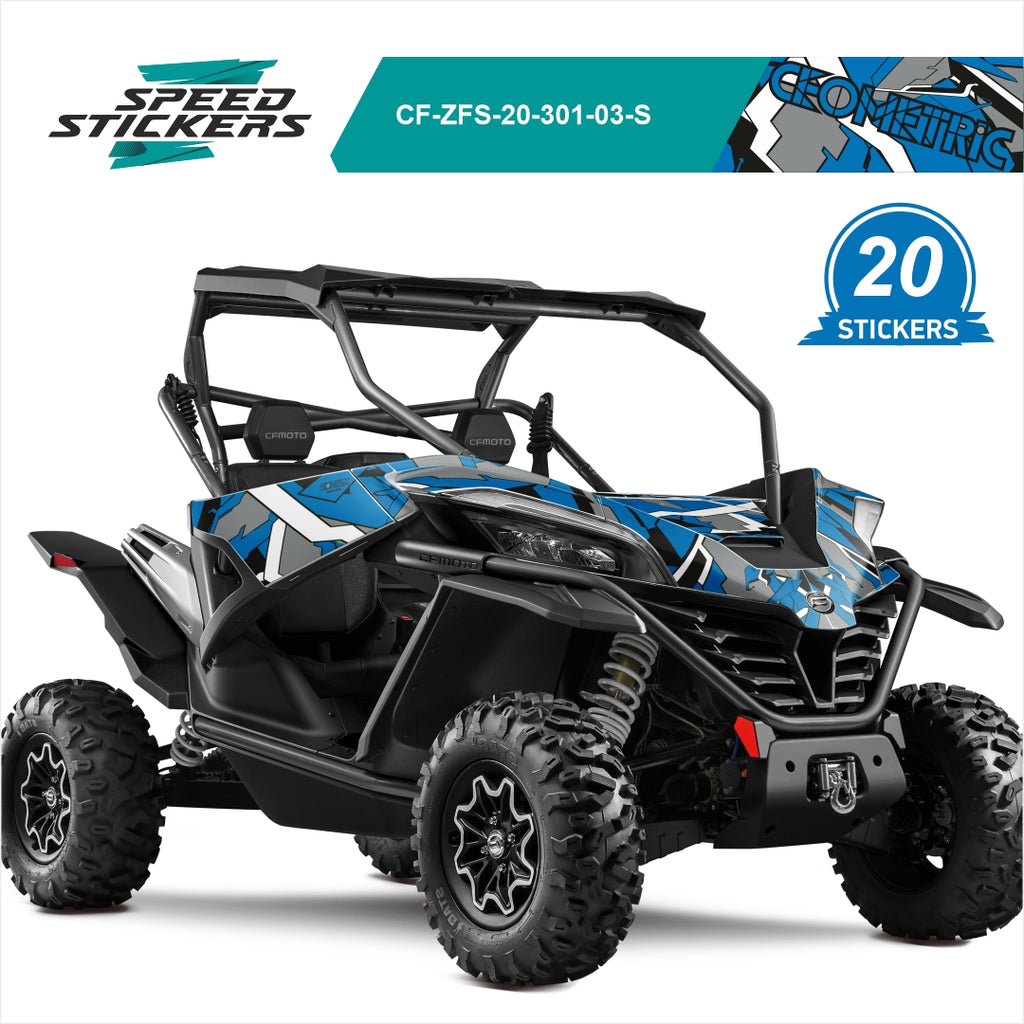 geometric zforce sport graphics kit blue