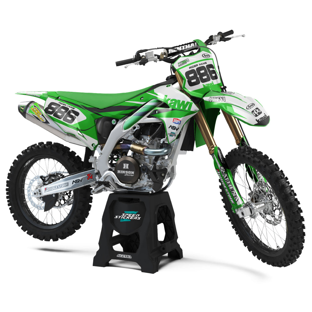 Autocollants design LIQUID pour Kawasaki KXF (à partir de 2019)