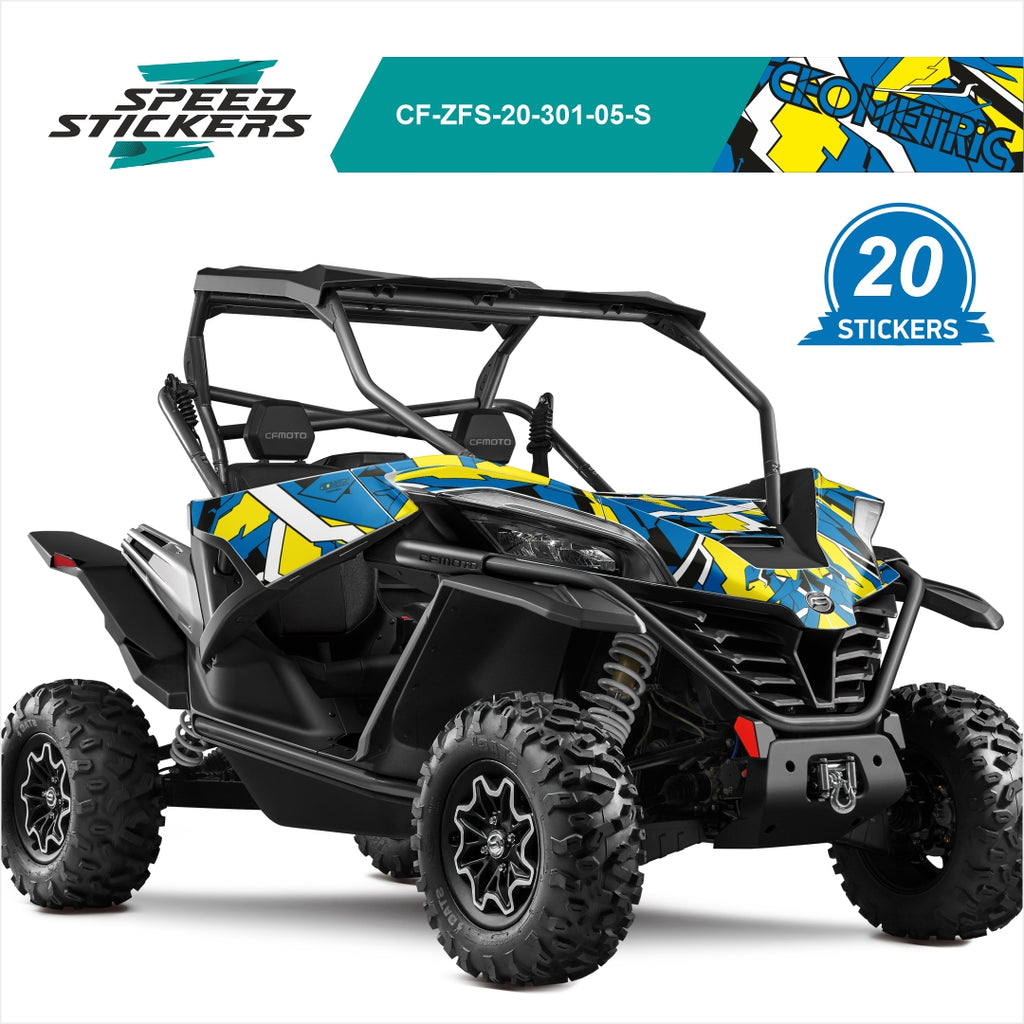 stickers for cfmoto zforce sport yellow